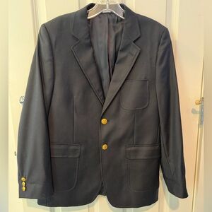 Brooks Brothers Navy Kids Blazer with Gold Buttons